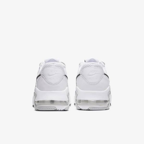 White / Platinum / Black Women's Nike Air Max Excee Sneakers | NK648MTL