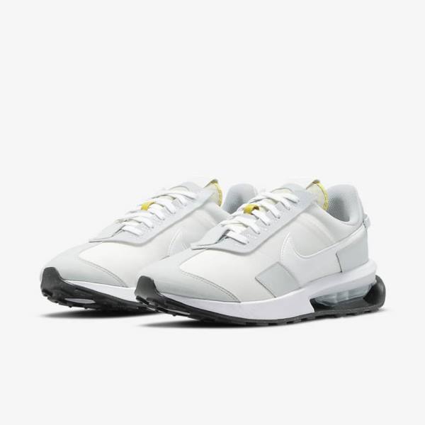 White / Platinum / Grey / White Men's Nike Air Max Pre-Day Sneakers | NK568CNQ