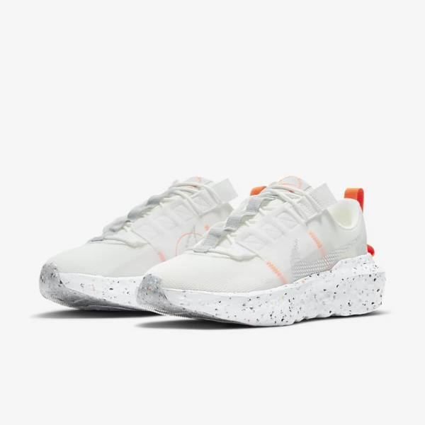 White / Platinum / Grey Women's Nike Crater Impact Sneakers | NK895YNO