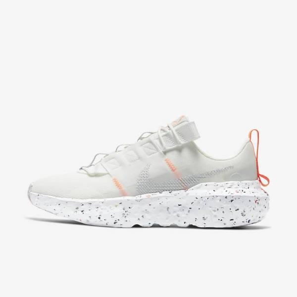 White / Platinum / Grey Women\'s Nike Crater Impact Sneakers | NK895YNO