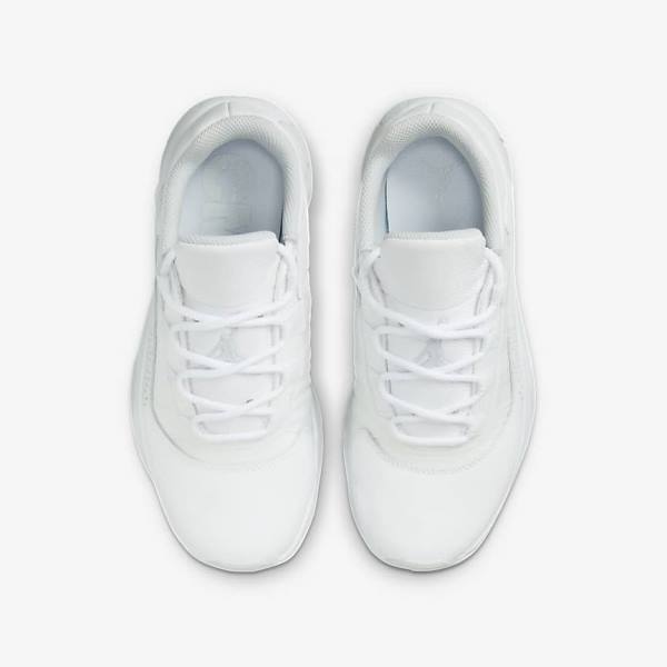 White / Platinum Kids' Nike Air Jordan 11 CMFT Low Older Sneakers | NK058BUF