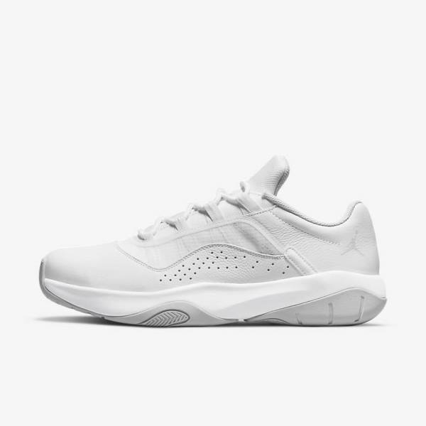 White / Platinum Men\'s Nike Air Jordan 11 CMFT Low Jordan Shoes | NK421HSG