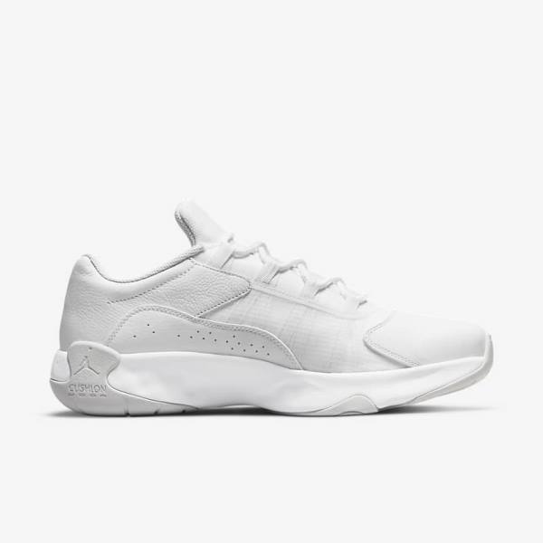 White / Platinum Men's Nike Air Jordan 11 CMFT Low Sneakers | NK502EDQ