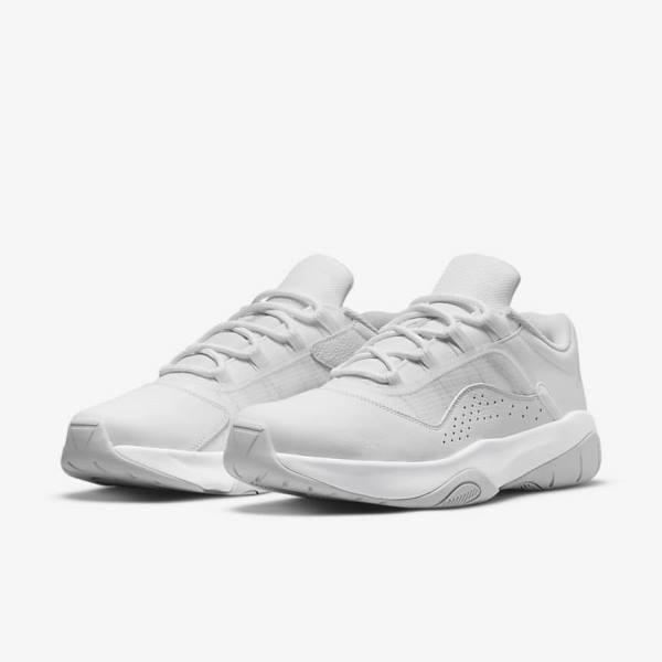 White / Platinum Men's Nike Air Jordan 11 CMFT Low Sneakers | NK502EDQ