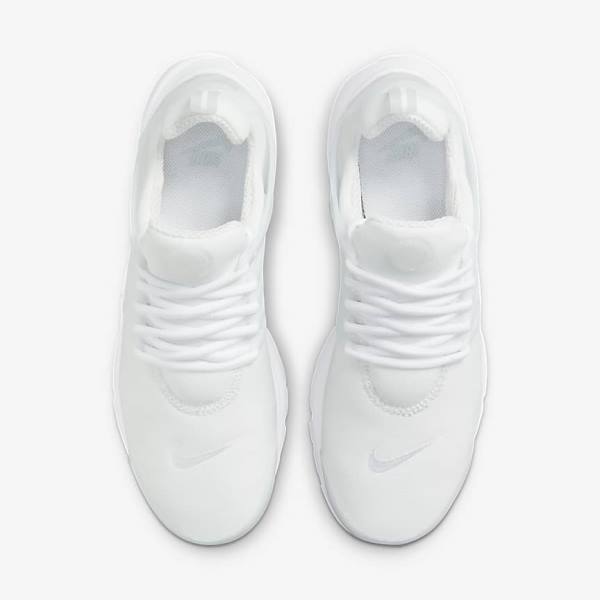 White / Platinum Men's Nike Air Presto Sneakers | NK386YVJ