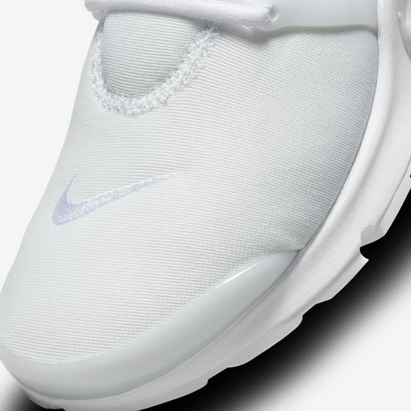 White / Platinum Men's Nike Air Presto Sneakers | NK386YVJ