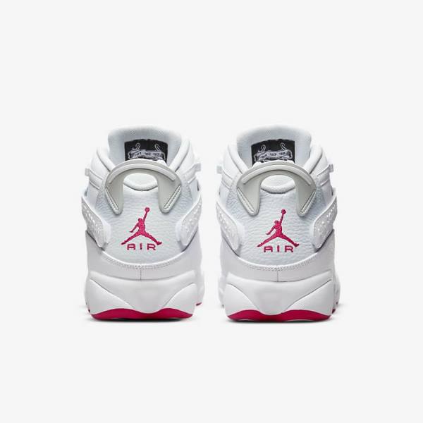 White / Platinum Men's Nike Jordan 6 Rings Jordan Shoes | NK024PWG