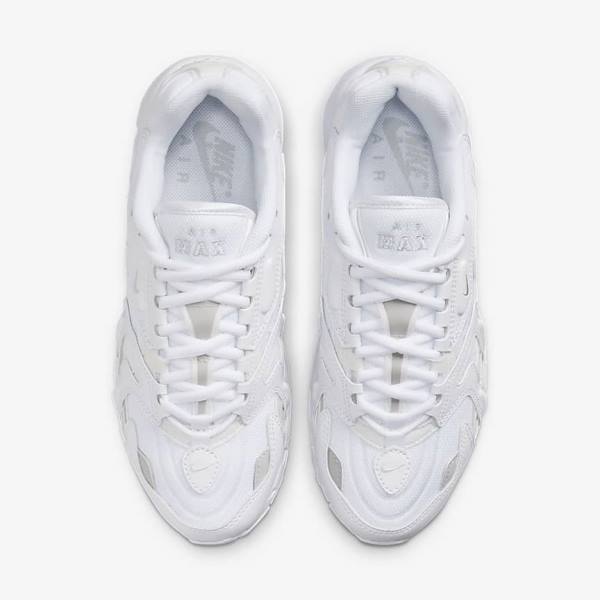 White / Platinum / Metal Silver / White Women's Nike Air Max 96 2 Sneakers | NK253BPF