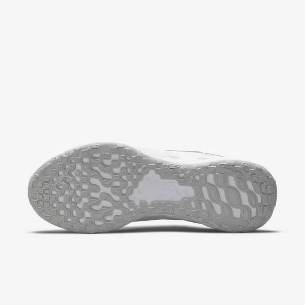 White / Platinum / Metal Silver Women's Nike Revolution 6 Next Nature Road Running Shoes | NK014HAP