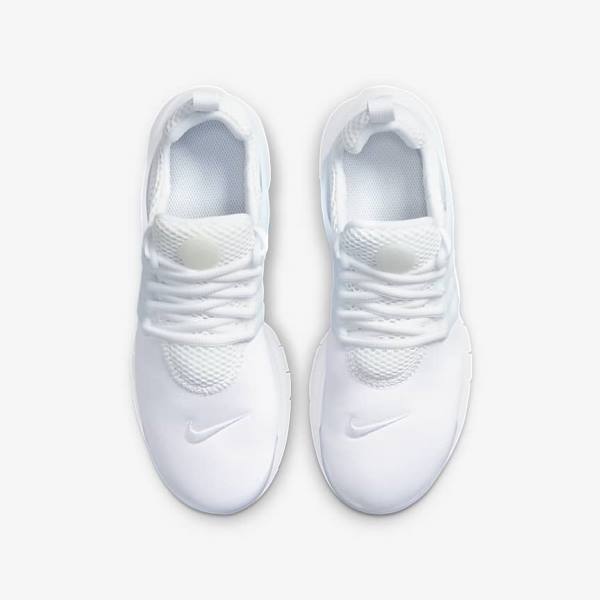 White / Platinum / White Kids' Nike Presto Older Sneakers | NK185RVJ