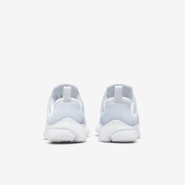 White / Platinum / White Kids' Nike Presto Older Sneakers | NK185RVJ