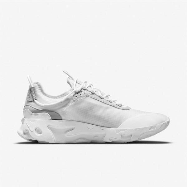 White / Platinum / White Men's Nike React Live Sneakers | NK137XOA