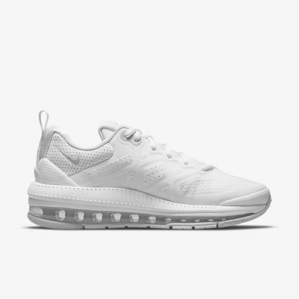 White / Platinum / White Women's Nike Air Max Genome Sneakers | NK170KYM