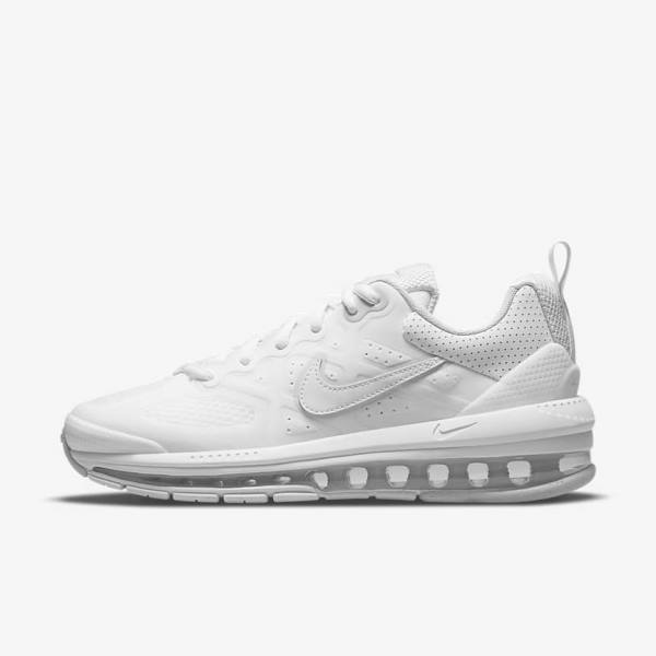 White / Platinum / White Women\'s Nike Air Max Genome Sneakers | NK170KYM