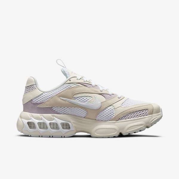 White / Purple / White Women's Nike Zoom Air Fire Sneakers | NK840XZD