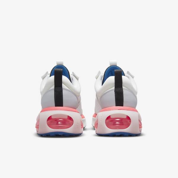 White / Red / Black / Blue Men's Nike Air Max 2021 Sneakers | NK973DWO