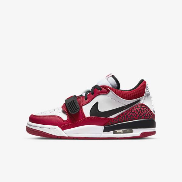 White / Red / Black Kids\' Nike Air Jordan Legacy 312 Low Older Jordan Shoes | NK784GRP