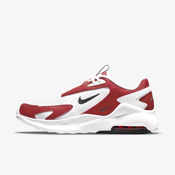 White / Red / Black Men\'s Nike Air Max Bolt Sneakers | NK907TQU