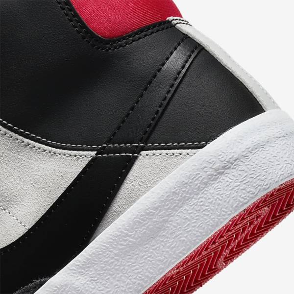 White / Red / Light Grey / Black Kids' Nike Blazer Mid 77 SE Dance Older Sneakers | NK042CBP