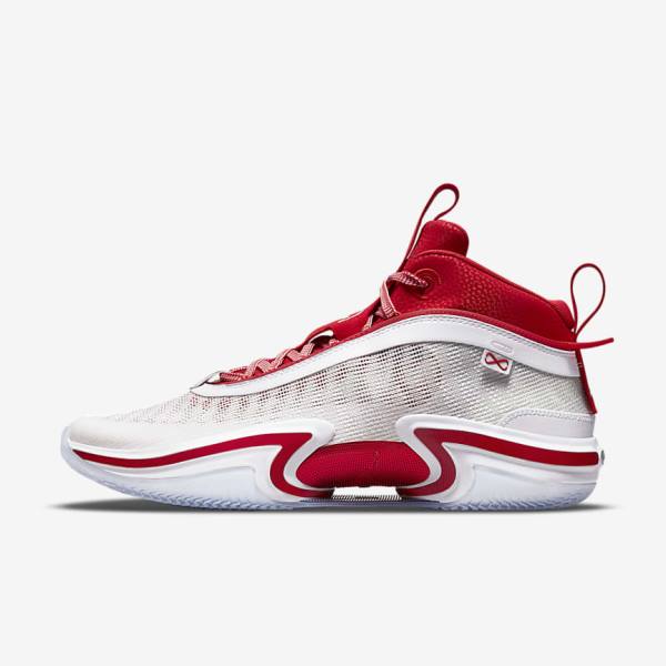 White / Red / White Men\'s Nike Air Jordan XXXVI SE Kia Global Game Jordan Shoes | NK763ZCB