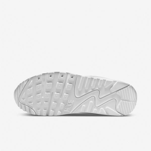 White Women's Nike Air Max 90 Sneakers | NK564ULB