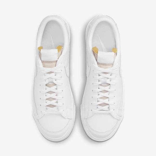 White Women's Nike Blazer Low 77 Sneakers | NK852NDK