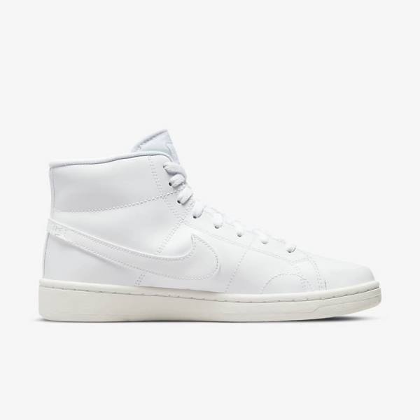 White Women's Nike Court Royale 2 Mid Sneakers | NK792GPM