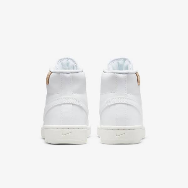 White Women's Nike Court Royale 2 Mid Sneakers | NK792GPM