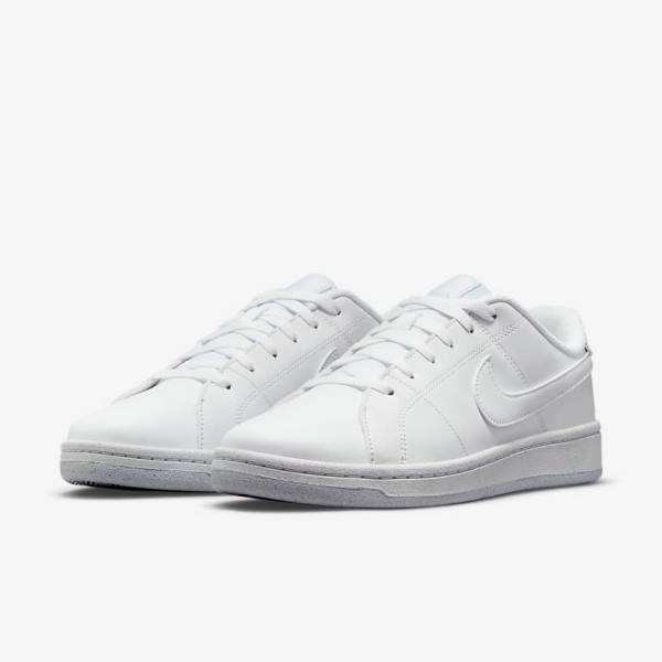 White Women's Nike Court Royale 2 Sneakers | NK591ZHJ