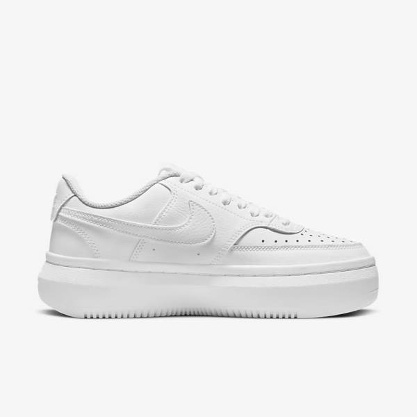 White Women's Nike Court Vision Alta Sneakers | NK146YBT