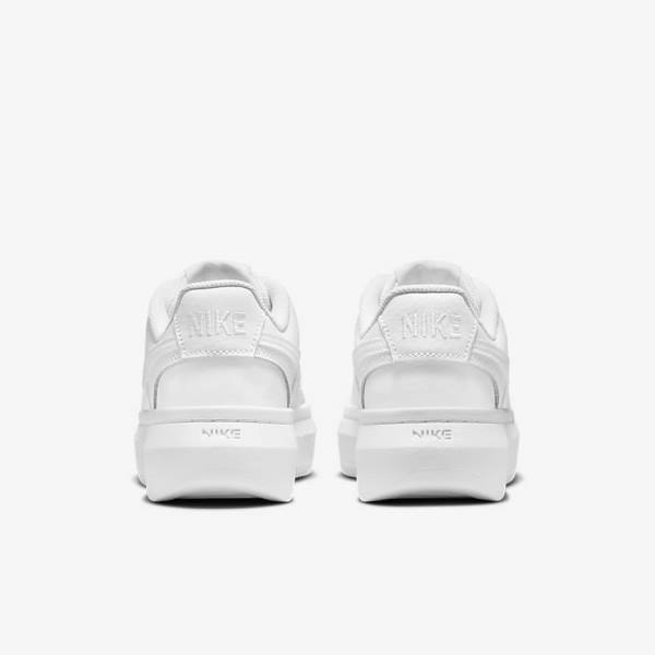 White Women's Nike Court Vision Alta Sneakers | NK146YBT