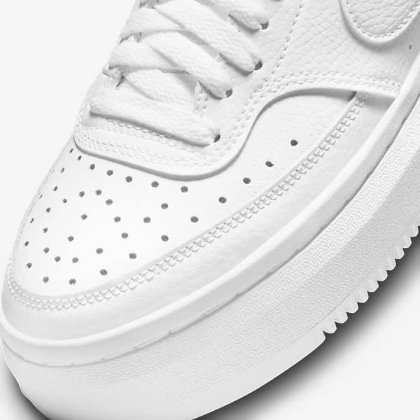 White Women's Nike Court Vision Alta Sneakers | NK146YBT