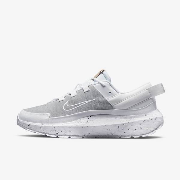 White Women\'s Nike Crater Remixa Sneakers | NK905EFR