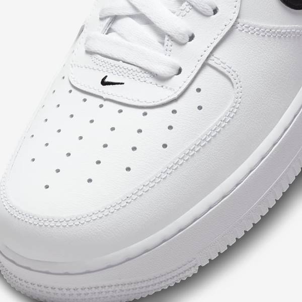 White / Yellow / Black Men's Nike Air Force 1 07 LV8 Sneakers | NK182XBP