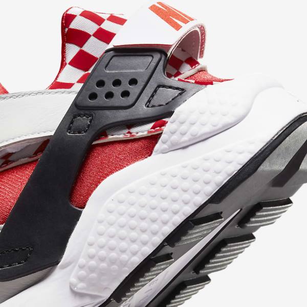 White / Yellow / Red Men's Nike Air Huarache Premium Liverpool F.C. Sneakers | NK586HRD