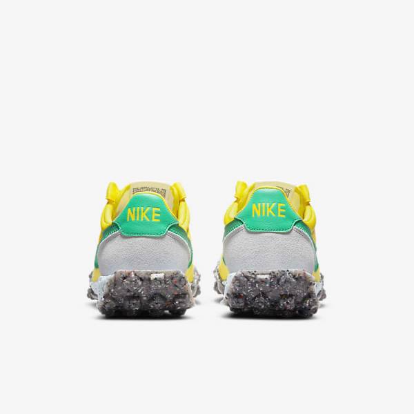 Yellow / Blue / Green Women's Nike Waffle Racer Crater Sneakers | NK925JTO