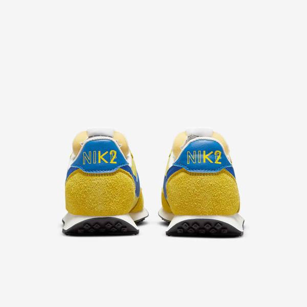 Yellow / Gold / Royal Men's Nike Waffle Trainer 2 SD Sneakers | NK305JQX