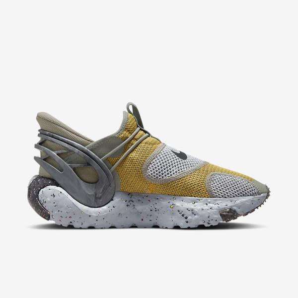 Yellow / Grey / Black Men's Nike Glide FlyEase Sneakers | NK253DSE