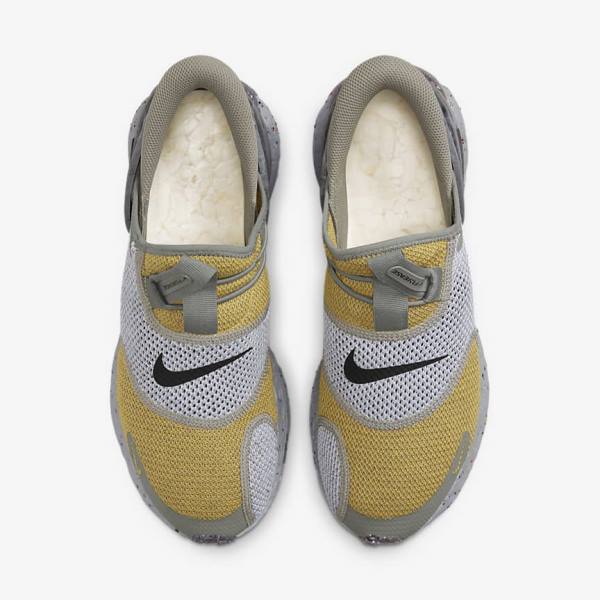 Yellow / Grey / Black Men's Nike Glide FlyEase Sneakers | NK253DSE