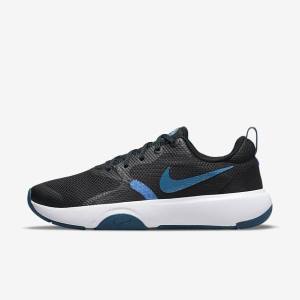 Black / Blue / White Women's Nike City Rep TR Training Shoes | NK409DRP