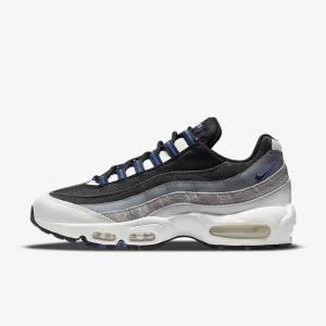 Black / Dark Grey / Blue Men's Nike Air Max 95 Sneakers | NK507AXO