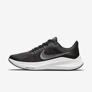 Black / Dark Grey / Light Grey / White Women's Nike Winflo 8 Road Running Shoes | NK189GZX