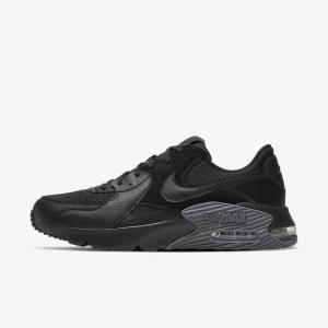 Black / Dark Grey Men's Nike Air Max Excee Sneakers | NK961VFM