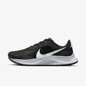 Black / Dark Grey / Platinum Men's Nike Pegasus Trail 3 Trail Running Shoes | NK284UIG