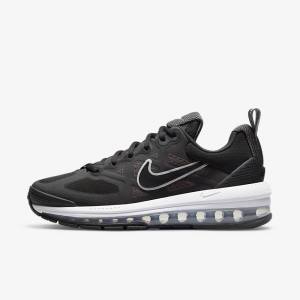 Black / Dark Grey / White / Black Women's Nike Air Max Genome Sneakers | NK075UMD