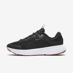 Black / Dark Grey / White / Black Women's Nike React Escape Run Road Running Shoes | NK284UDZ