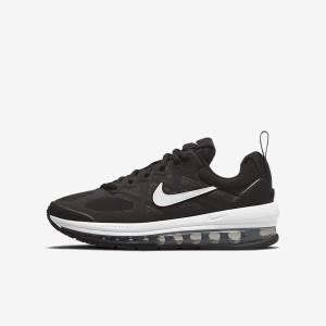 Black / Dark Grey / White Kids' Nike Air Max Genome Older Sneakers | NK942EZX