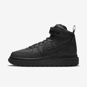 Black / Dark Grey / White Men's Nike Air Force 1 Boot Sneakers | NK629YGJ