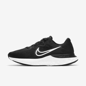 Black / Dark Grey / White Women's Nike Renew Run 2 Road Running Shoes | NK309TPF