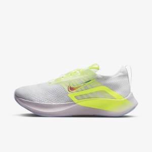 Black / Dark Grey / White Women's Nike Zoom Fly 4 Premium Road Running Shoes | NK673ZUK